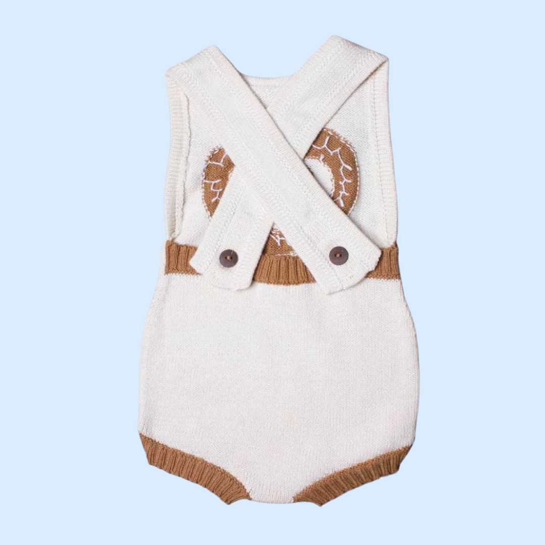 Estella Knitted Onesie 0-6 M Pretzel Knitted Bodysuit