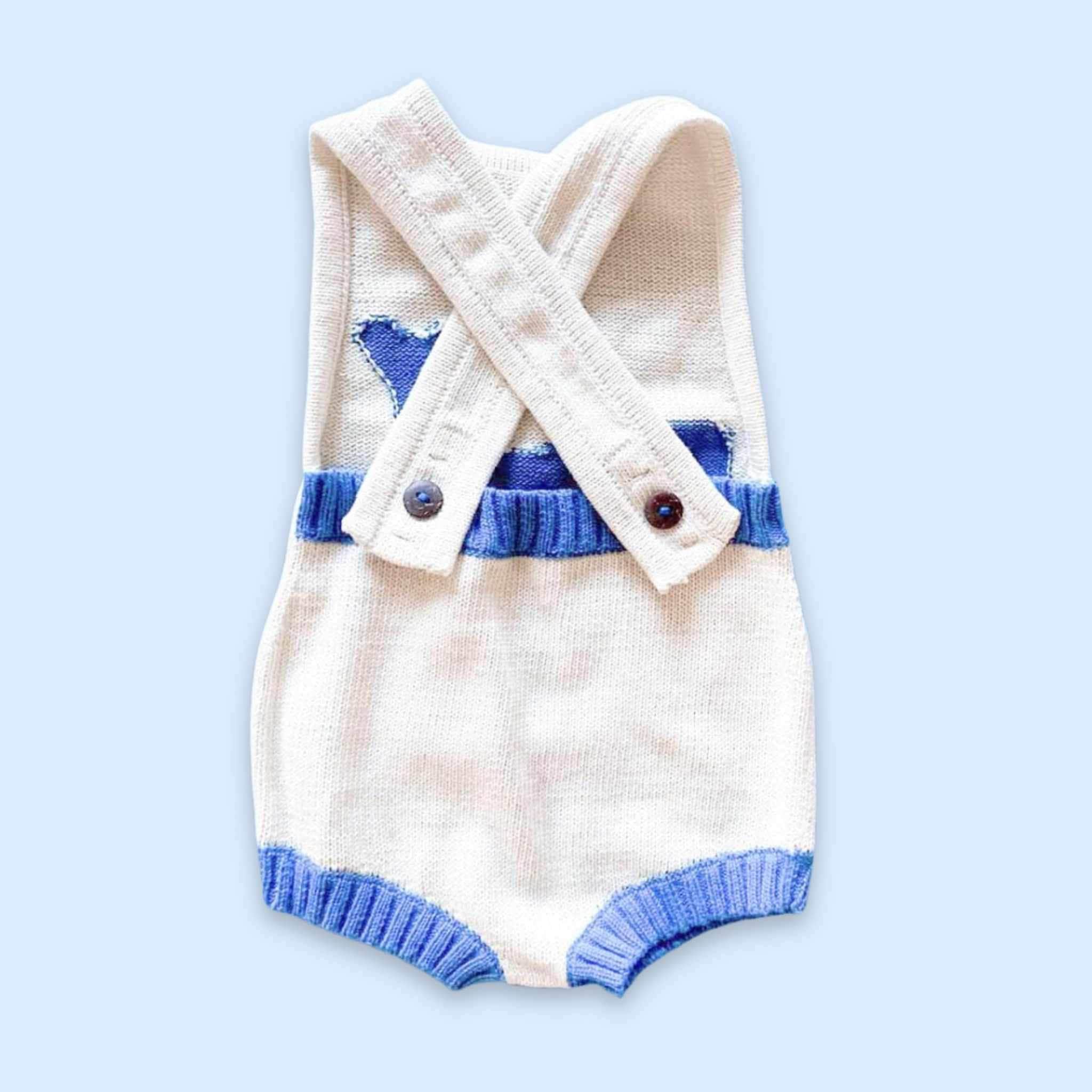 Estella Knitted Onesie Whale Knitted Bodysuit
