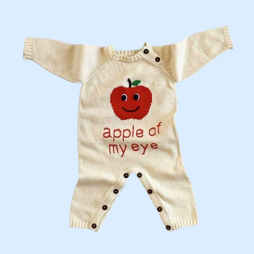 Estella Knitted Romper Apple Knitted Romper