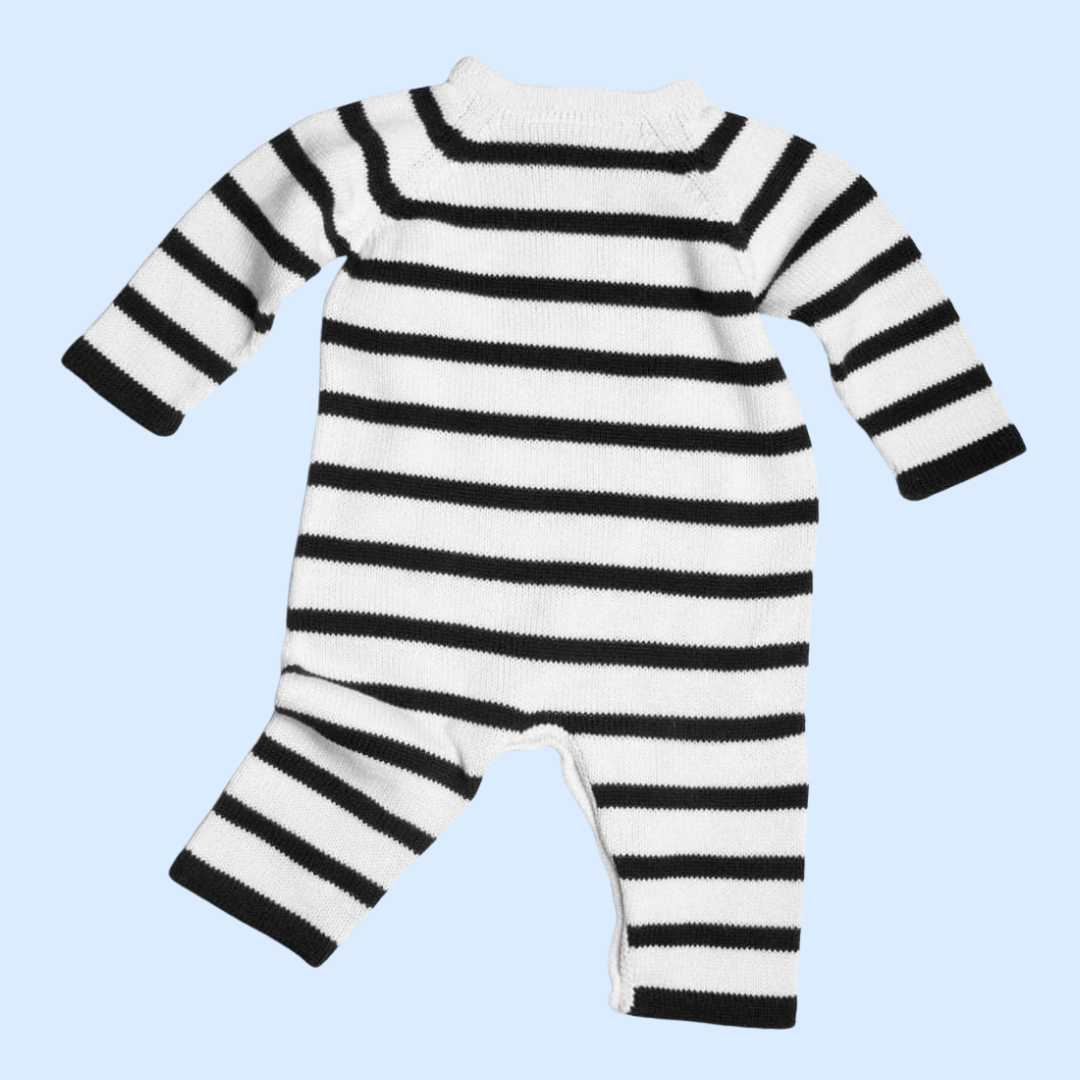 Estella Knitted Romper Stripes Knitted Romper