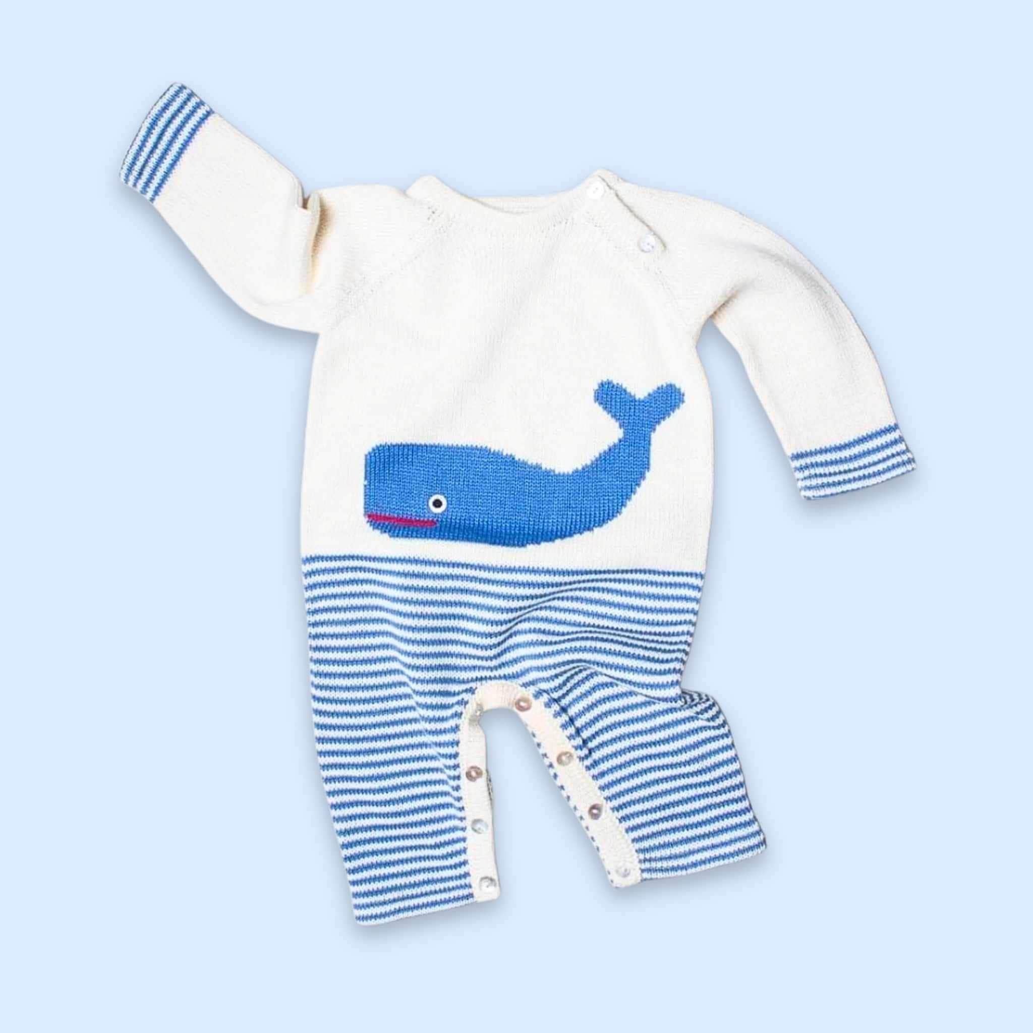 Estella Knitted Romper Whale Knitted Romper