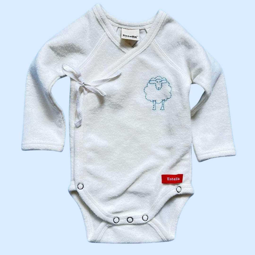 Estella 0-3 M Little Lamb Embroidered Kimono