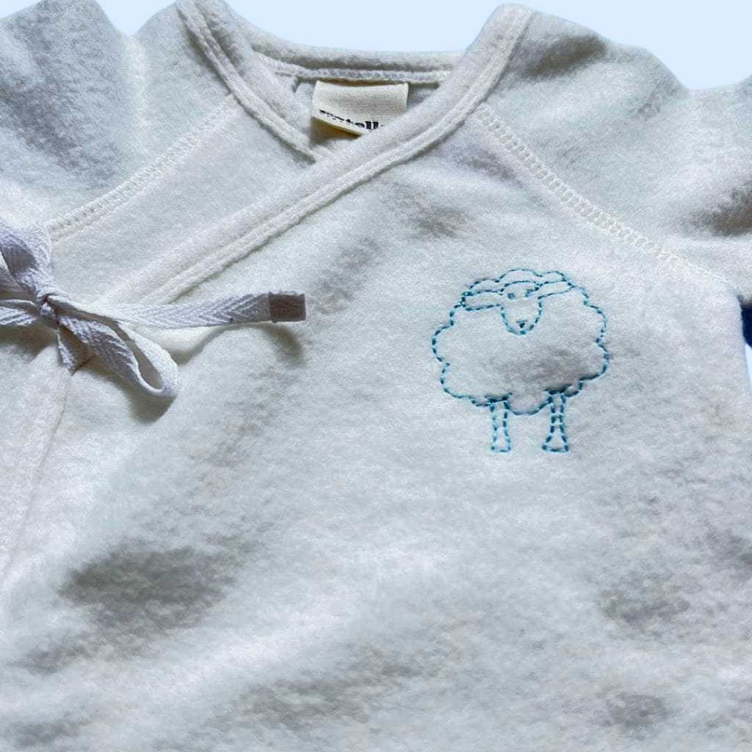 Estella Little Lamb Embroidered Kimono