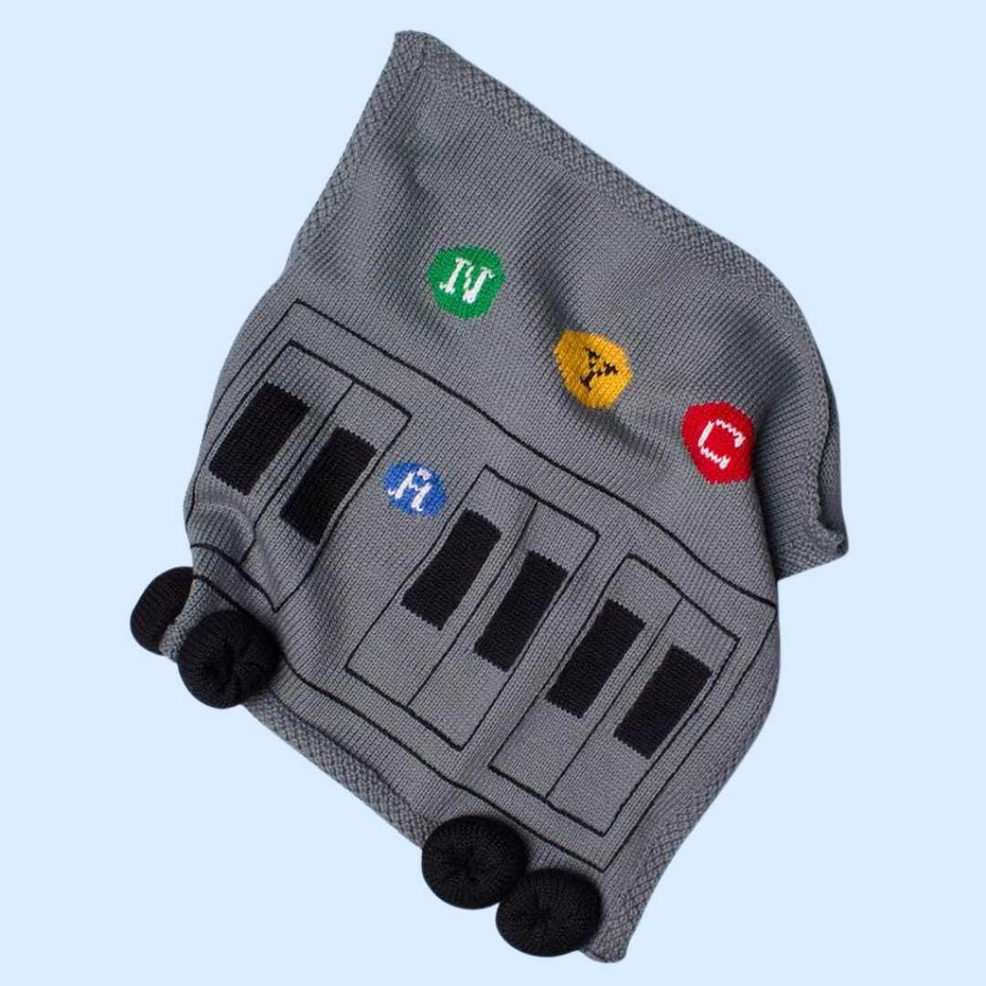 Estella Loveys, Blankets & Accessories Train Security Blanket | 14" x 14"