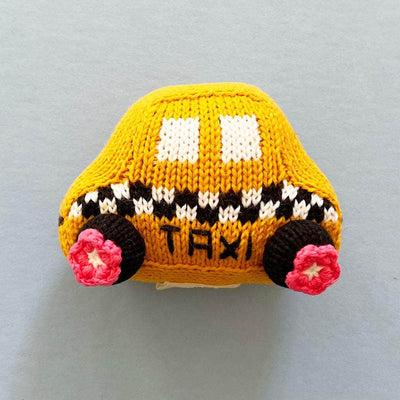 Rattle Toy Taxi for Newborn Babies | Organic - Flowers