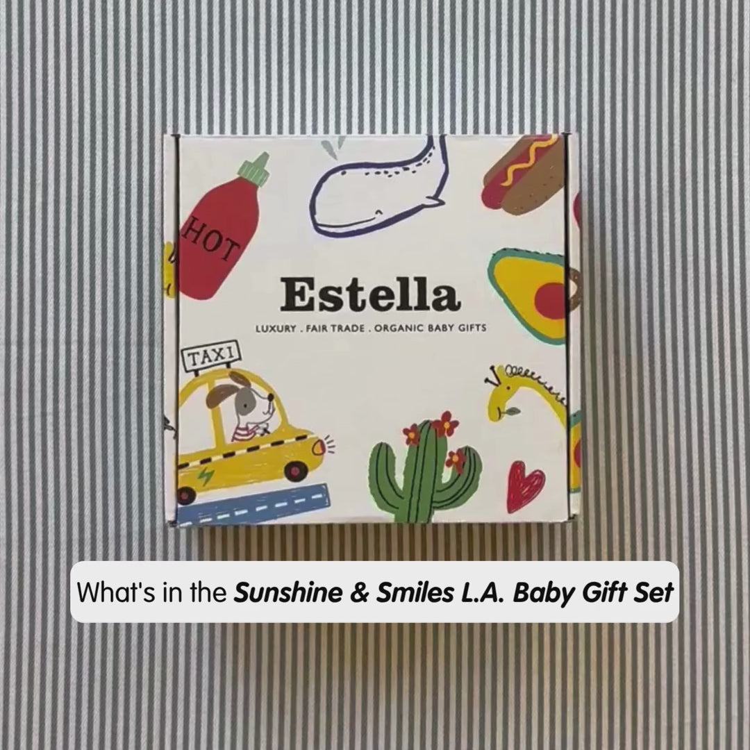 Estella Baby Gift Sets Organic Sunshine & Smiles L.A. Baby Gift Set