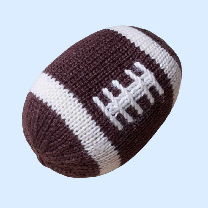 Shop Organic Football Rattle - Baby Rattles | Estella