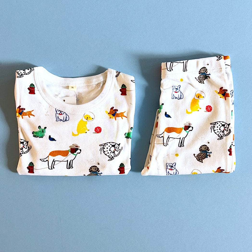 Dog Print Pajamas Set - Puppy Play