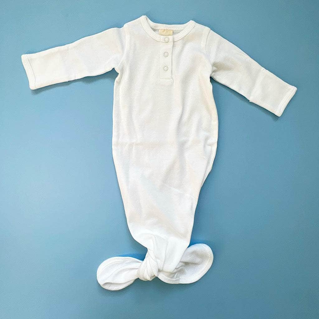 Knotted Baby Gown-Organic Cotton - {{variant_option_1}}