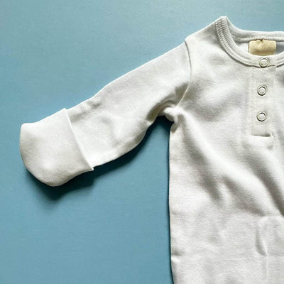 Knotted Baby Gown-Organic Cotton - {{variant_option_1}}