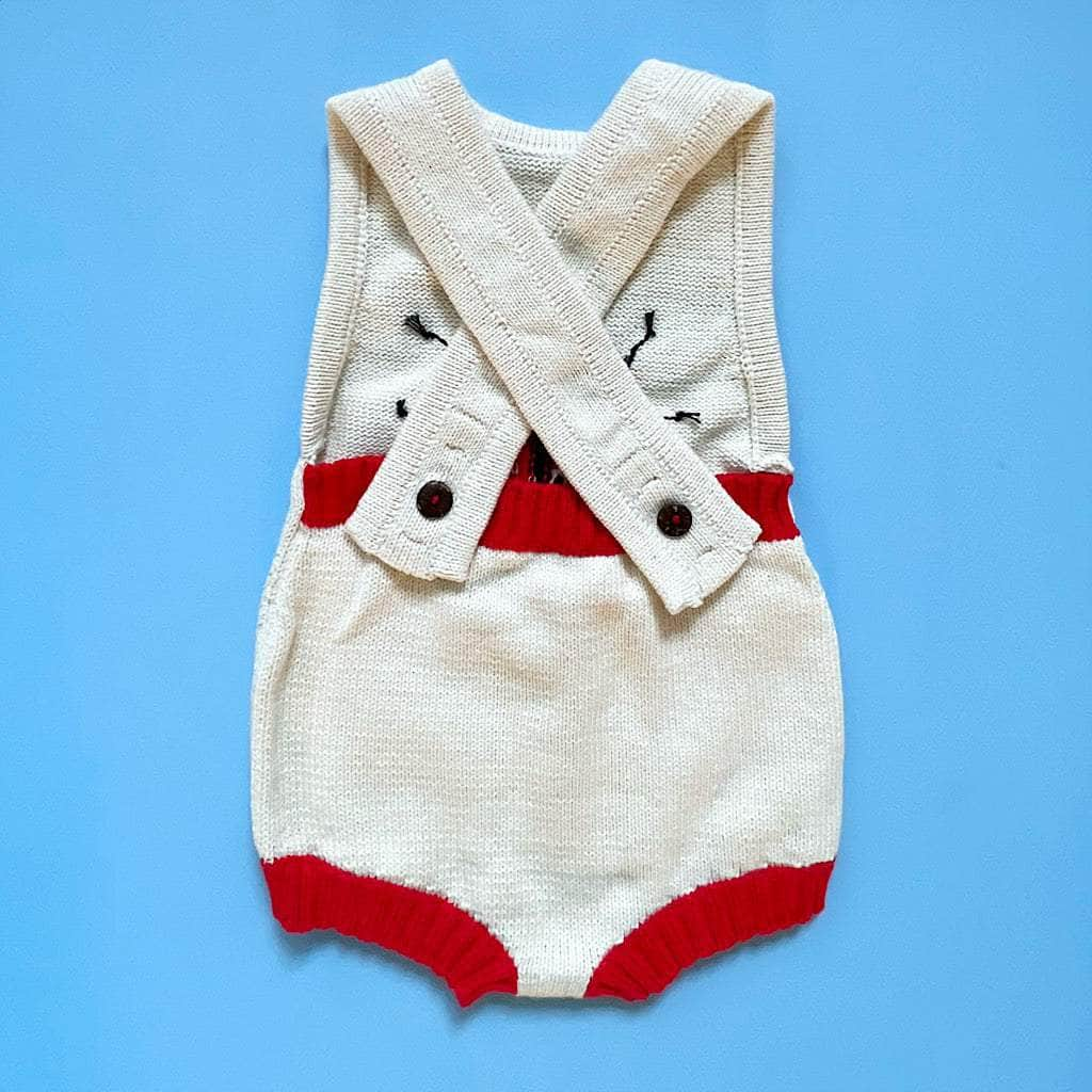 Estella Knitted Onesie Love Bug Knitted Bodysuit