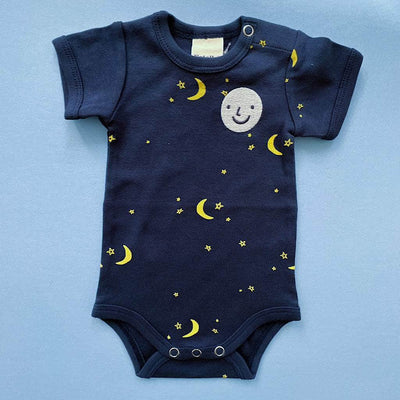 Moon and Stars Organic Cotton Baby Bodysuit - {{variant_option_1}}