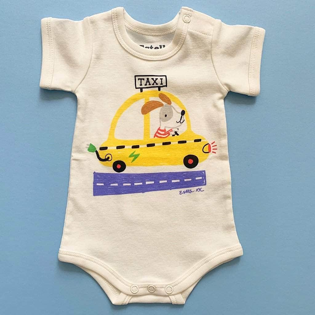 Estella Baby One-Pieces White / 0-3 M NYC Taxi Bodysuit