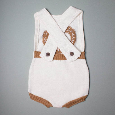 back of the sleeveless romper with pretzel graphic in the front.