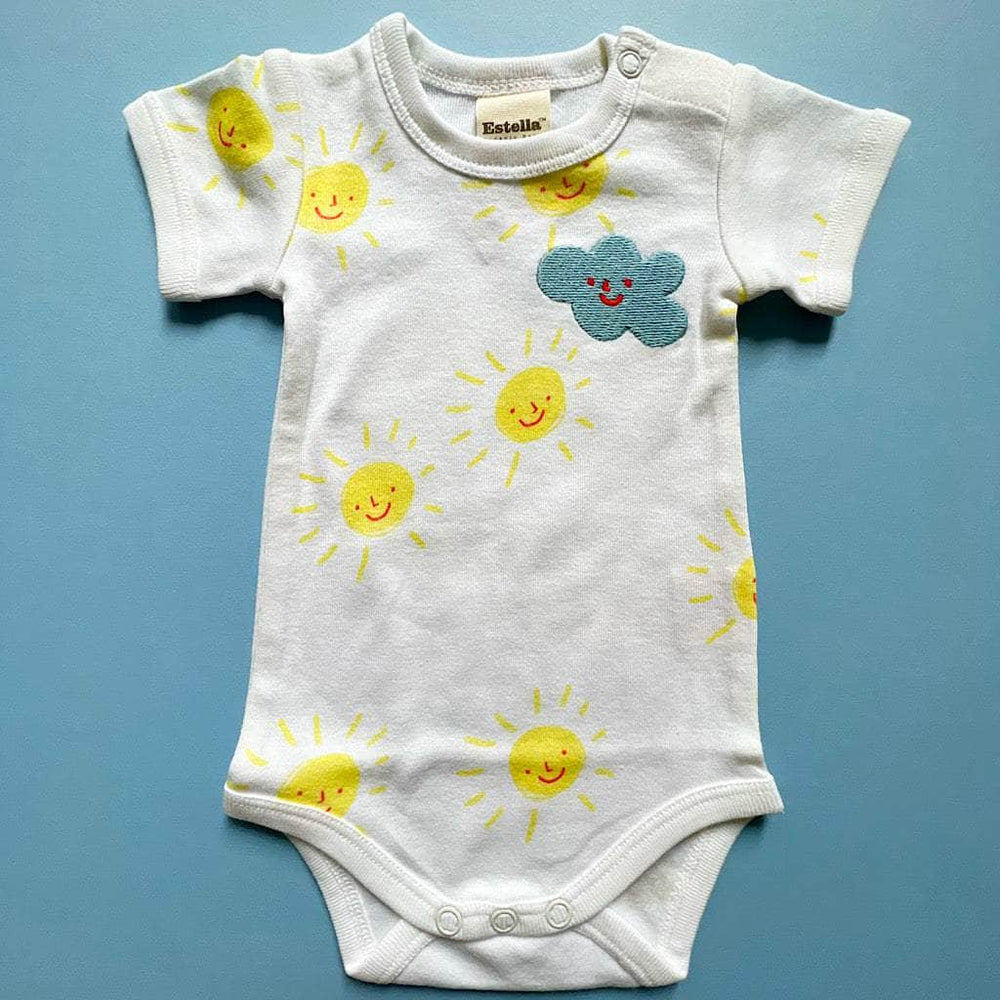 Organic Cotton Baby Bodysuit Sunshine Print - {{variant_option_1}}
