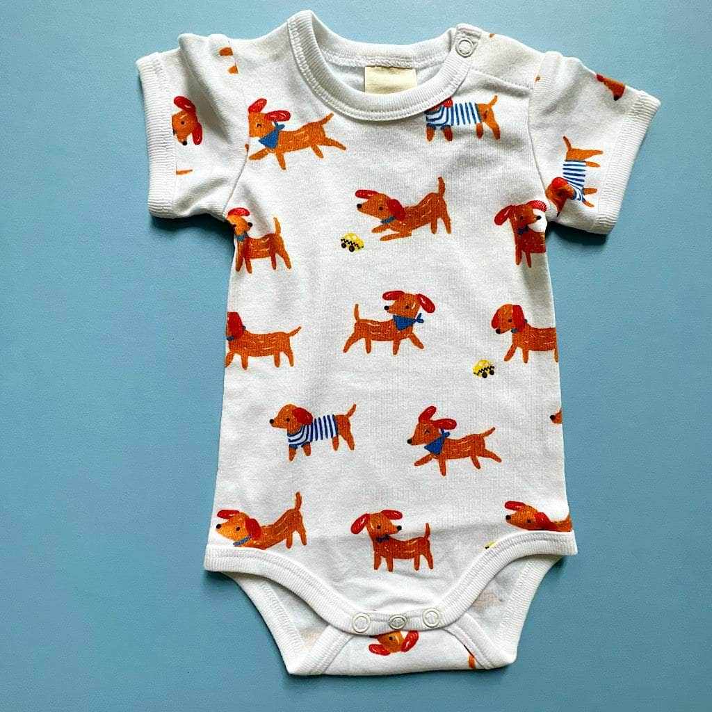 Printed Baby Onesie-Dogs - {{variant_option_1}}