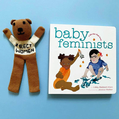 Little Feminist Baby Gift Set - "Little Feminist" Book, Organic Bear | Elect Women Bear - {{variant_option_1}}