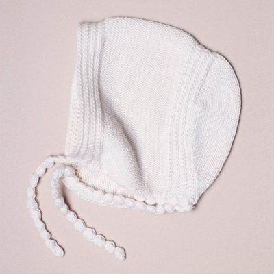 Organic Baby Gift Set - Hand Knit Pretzel Romper, Bonnet Rattle Toy - {{variant_option_1}}