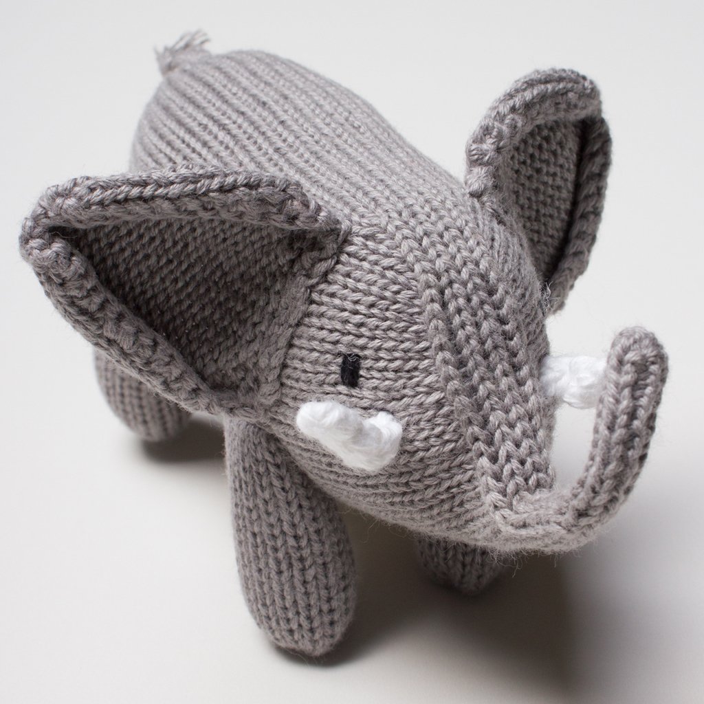 Estella Baby Gift Sets Elephant Knit Romper Set