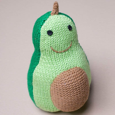 Organic Avocado Baby Rattle Toy
