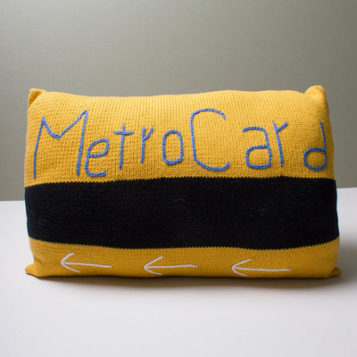 Decor Pillow, New York City Metro card - {{variant_option_1}}