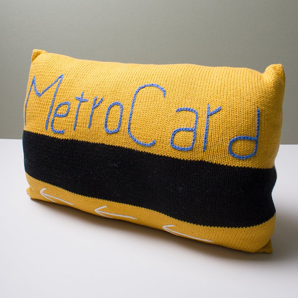 Decor Pillow, New York City Metro card - {{variant_option_1}}