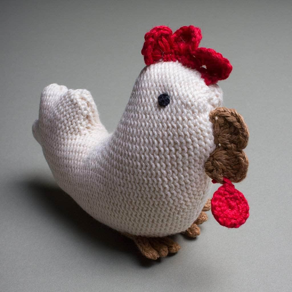 Shop Organic Chicken Rattle Toy - Baby Toys | Estella