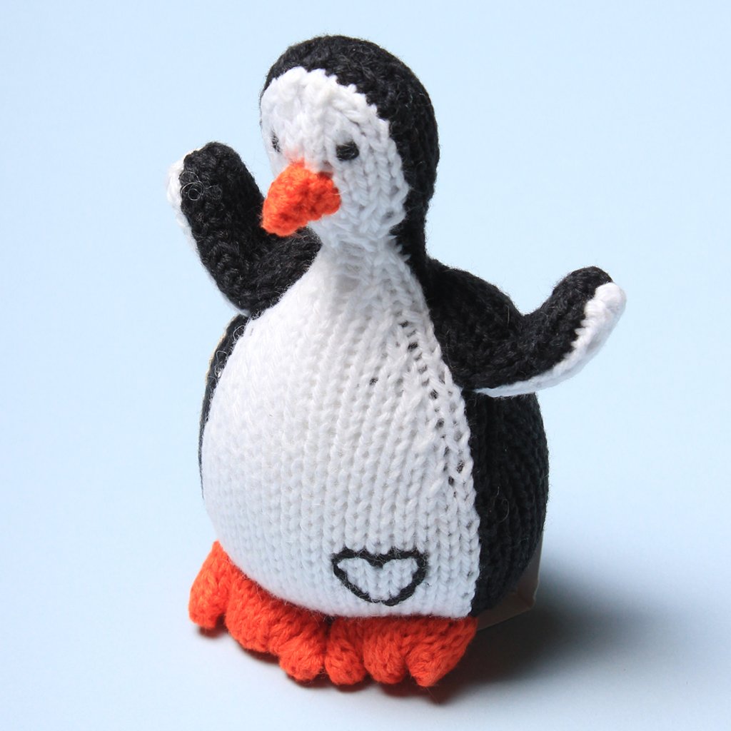 Organic Baby Toys - Newborn Rattles | Penguin - {{variant_option_1}}