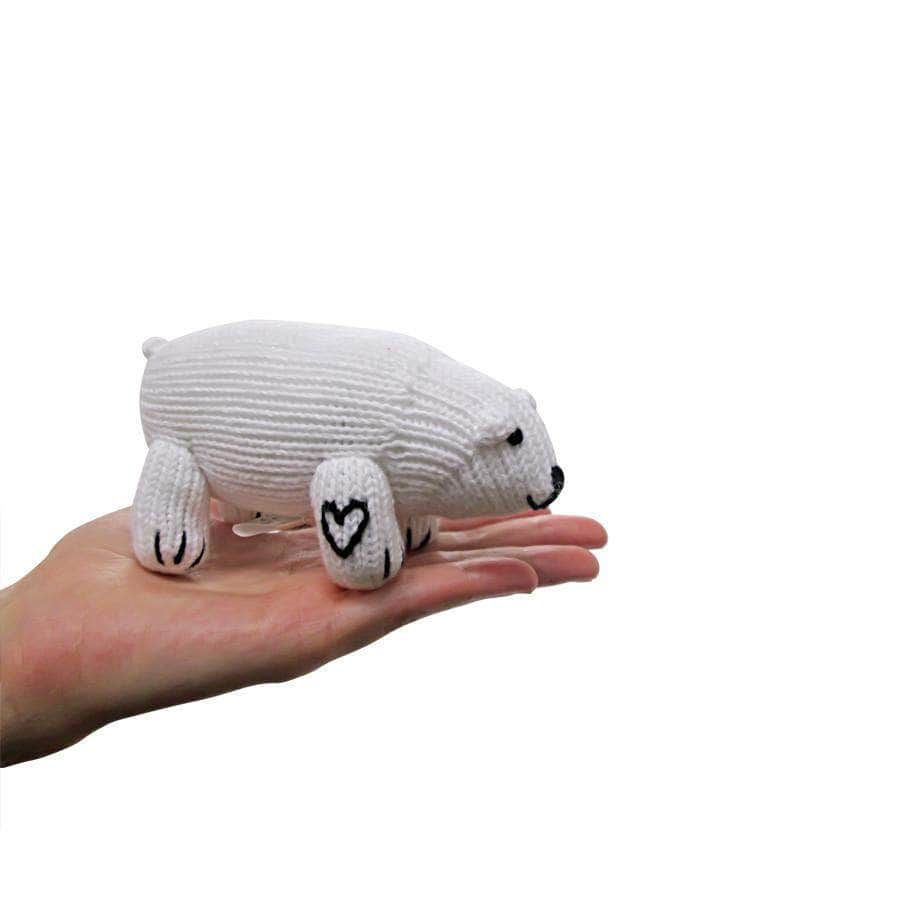 Organic Polar Bear Rattle Baby Toy -  - Estella - 2