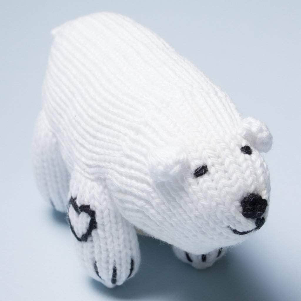 Estella Animal Rattles Polar Bear Rattle