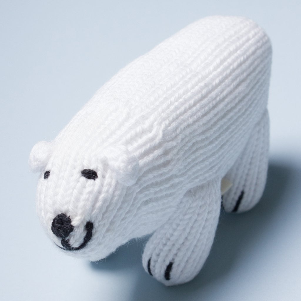 Organic Baby Toys - Newborn Rattles | Polar Bear - {{variant_option_1}}