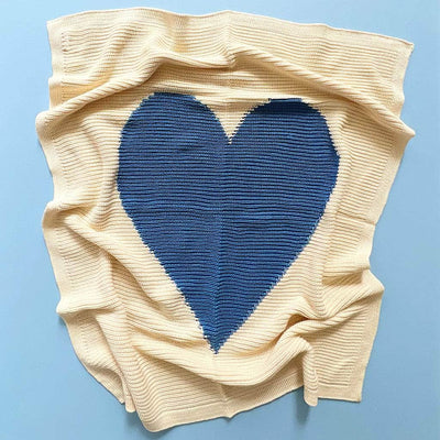 Cotton Baby Blankets - Heart - {{variant_option_1}}