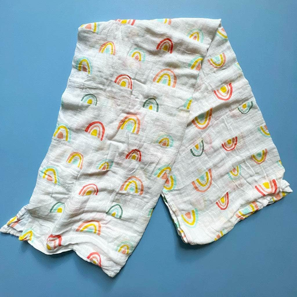 Muslin Rainbow Baby Swaddle - {{variant_option_1}}