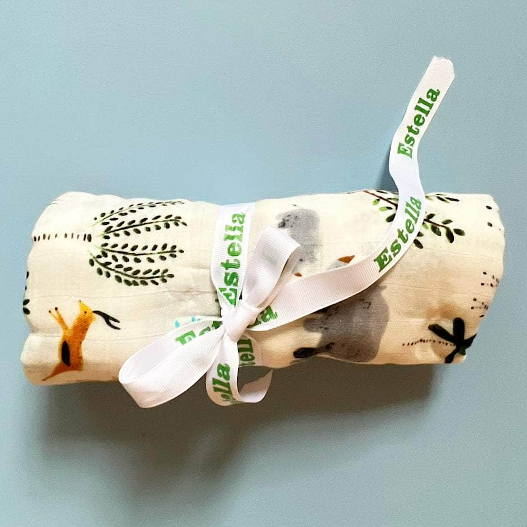 Estella Swaddling Blankets Safari Print Swaddle