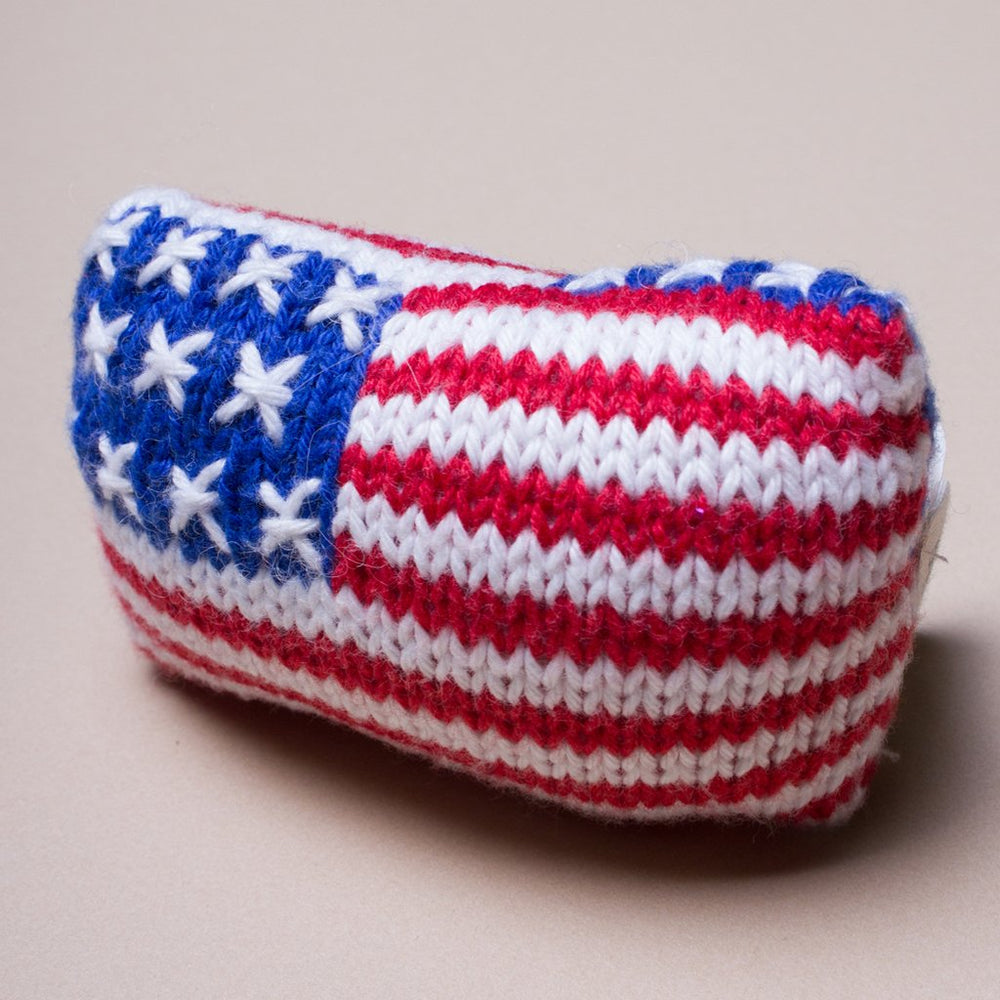 Shop Organic American Flag Rattle - Baby Toys
