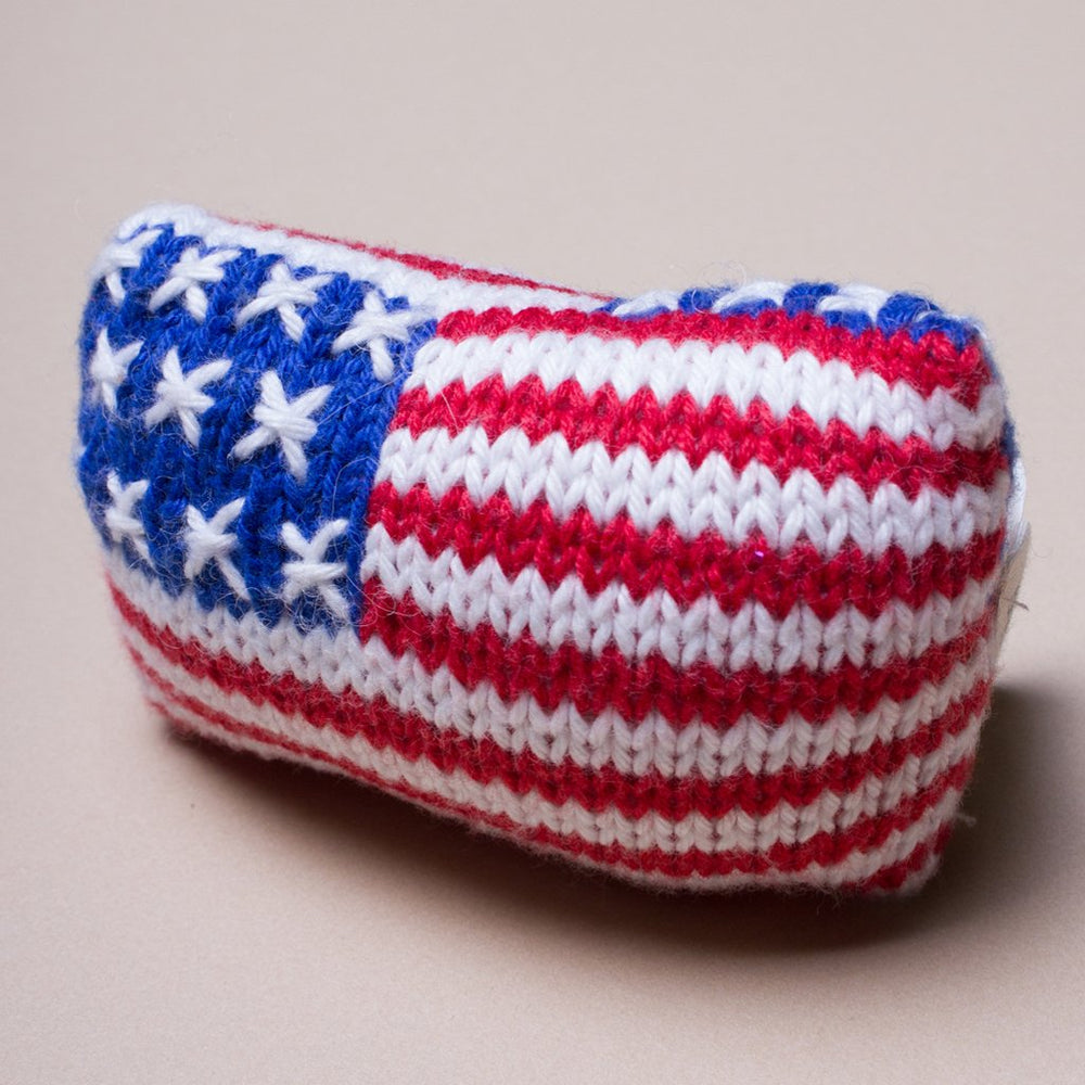 Shop Organic American Flag Rattle - Baby Toys | Estella