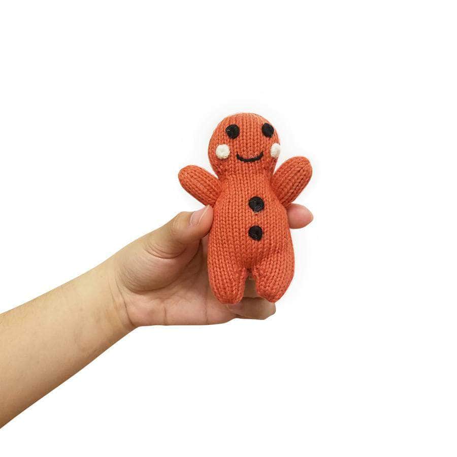 Organic Baby Toys - Newborn Rattles | Gingerbread Man - {{variant_option_1}}