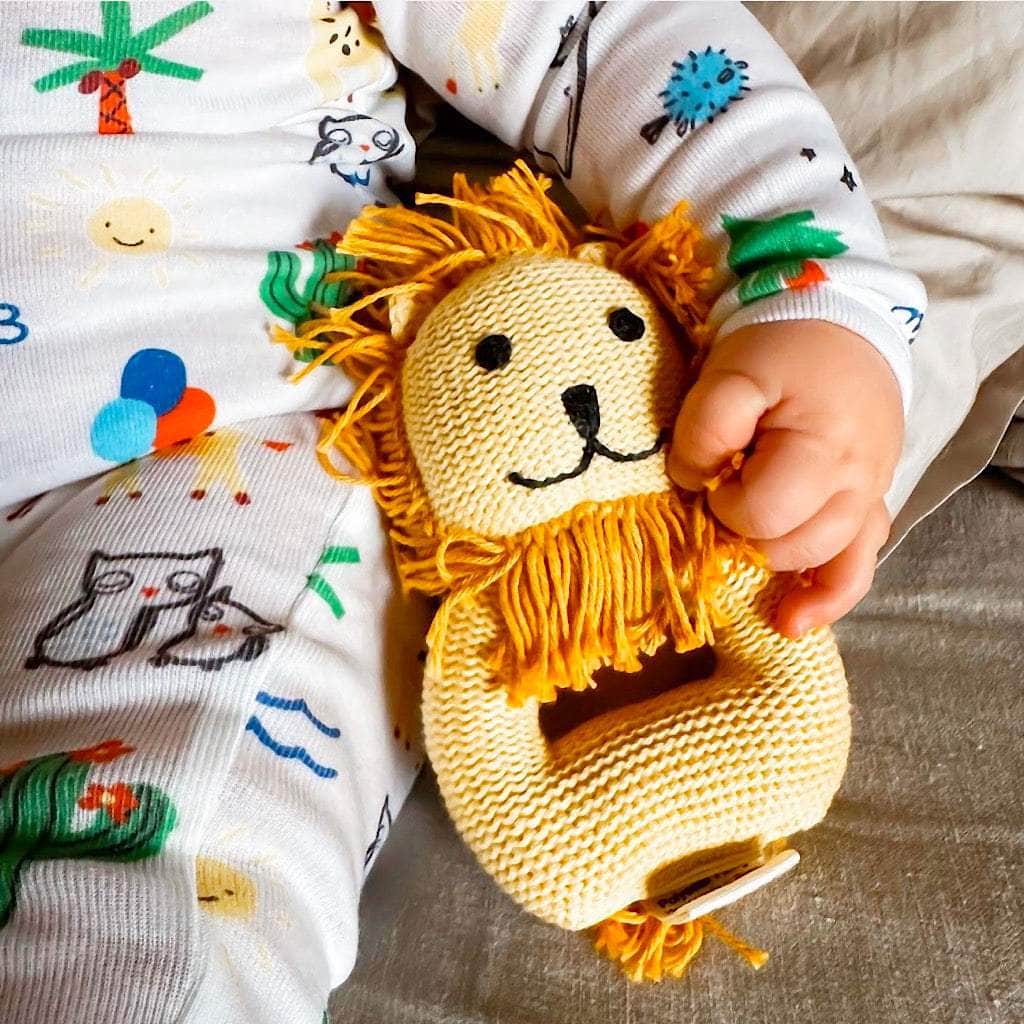 Organic Baby Toys - Newborn Rattles | Lion - {{variant_option_1}}