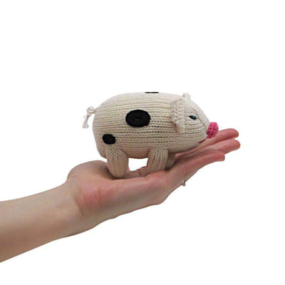 Organic Pig Rattle Baby Toy -  - Estella - 3