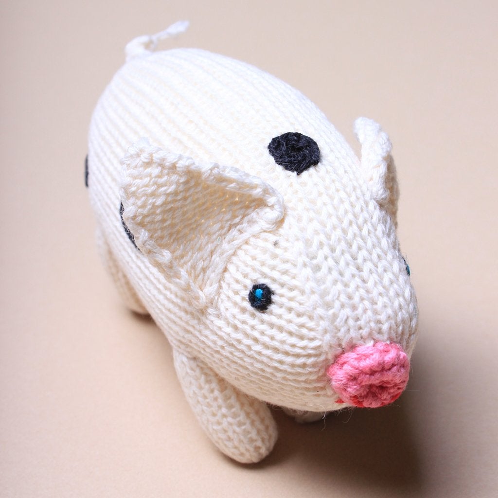 Organic Baby Toys - Newborn Rattles | Pig - {{variant_option_1}}