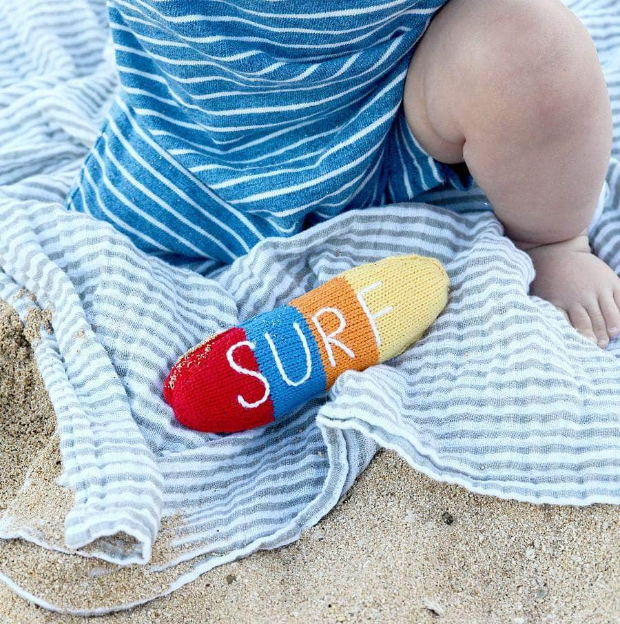 Organic Surfboard Rattle Baby Toy -  - Estella - 5