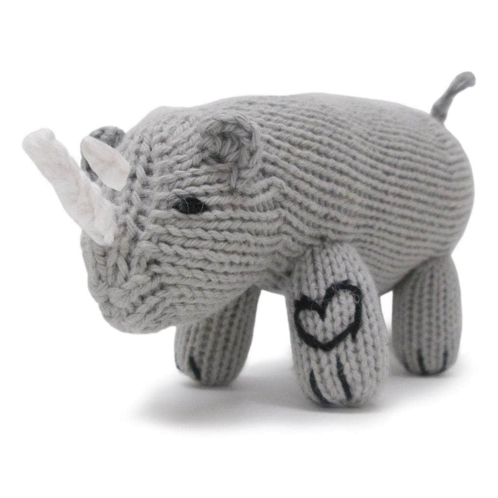 Rhinoceros Organic Newborn Rattle - {{variant_option_1}}